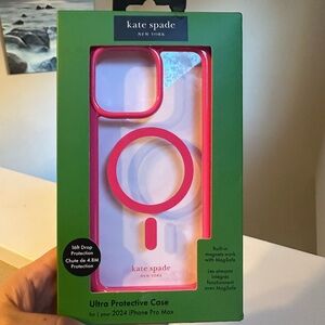 Kate Spade Vibrant Pink iPhone 16 Pro Max Case